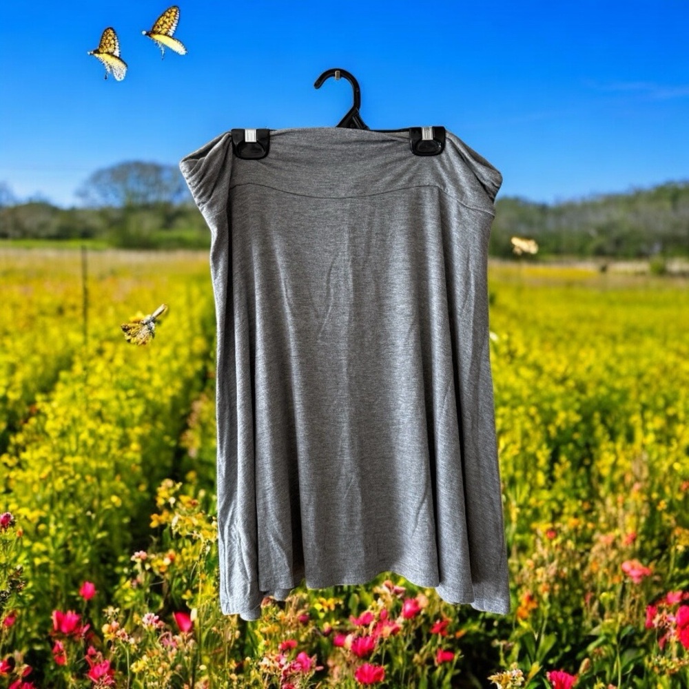 gnu Heather Grey Ladies Soft & Stretchy Skirt - Picture 3 of 13